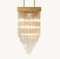 Cascade Glass Rectangular Chandelier 54