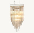 Cascade Glass Rectangular Chandelier 54