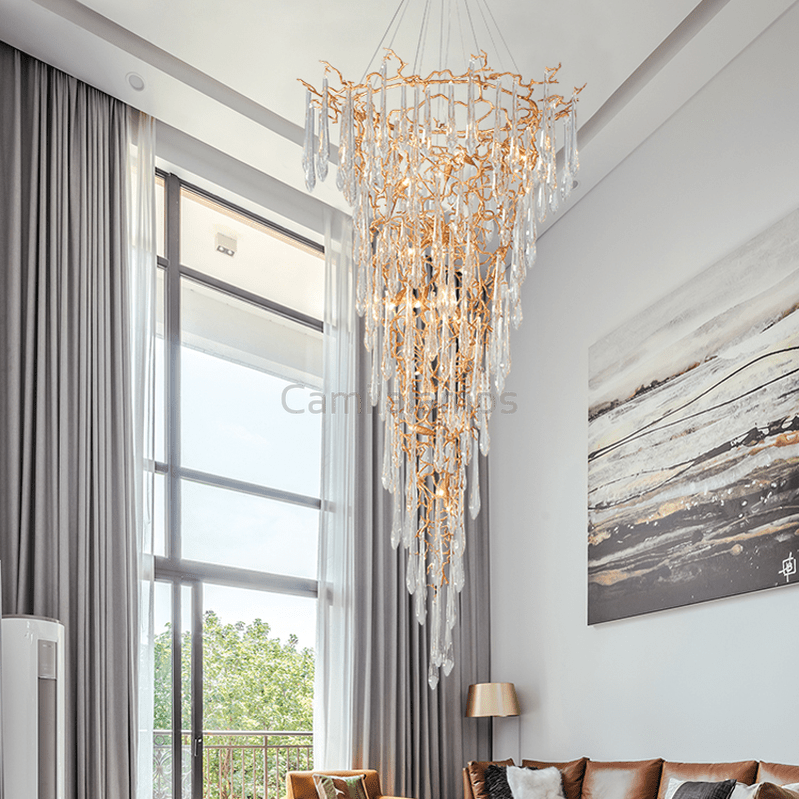 Cecily Crystal Branch Chandelier H 94.49" - Camilalamps - ILM0530