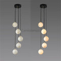 Cedric Alabaster Global Pendant Chandelier For Staircase - Camilalamps - CAM - AB043
