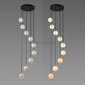 Cedric Alabaster Global Pendant Chandelier For Staircase - Camilalamps - CAM - AB045