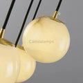 Cedric Alabaster Global Pendant Chandelier For Staircase - Camilalamps - CAM - AB045