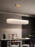 Celestial Alabaster Round/Square Chandelier - Camilalamps - Celes - 1724 - Long - Brass - Three - 7