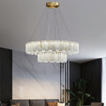 Celestial Alabaster Round/Square Chandelier - Camilalamps - Celes - 1724 - Long - Brass - Three - 7