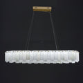 Celestial Alabaster Round/Square Chandelier - Camilalamps - Celes - 1724 - Long - Brass - Three - 7