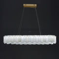 Celestial Alabaster Round/Square Chandelier - Camilalamps - Celes - 1724 - Long - Brass - Three - 7