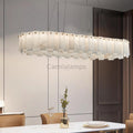 Celestial Alabaster Round/Square Chandelier - Camilalamps - Celes - 1724 - Long - Brass - Three - 7