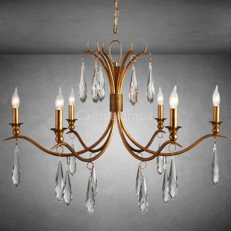 Celine Chandelier 36'' 59'' - Camilalamps - CA - 594H282