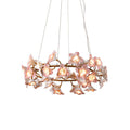 Ceramic Blossom Flower Round Bedroom Chandelier - Camilalamps - SID - 1008