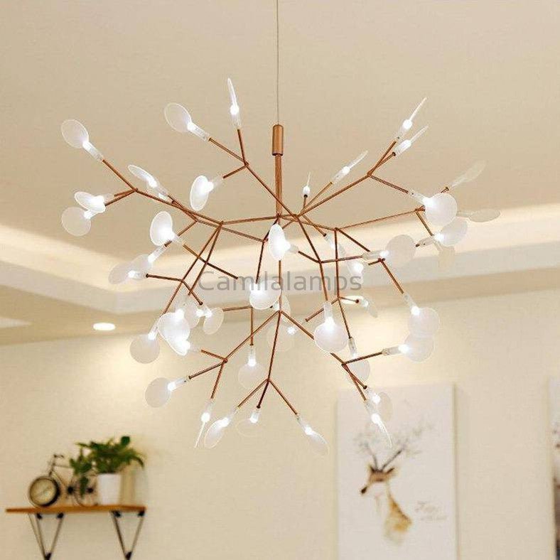 Ceramic Rose Firefly LED Chandelier - Camilalamps - CAA - 10012A5