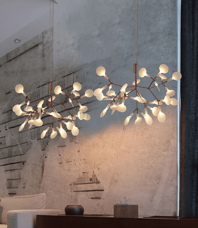 Ceramic Rose Firefly LED Chandelier - Camilalamps - CAA - 10012A3