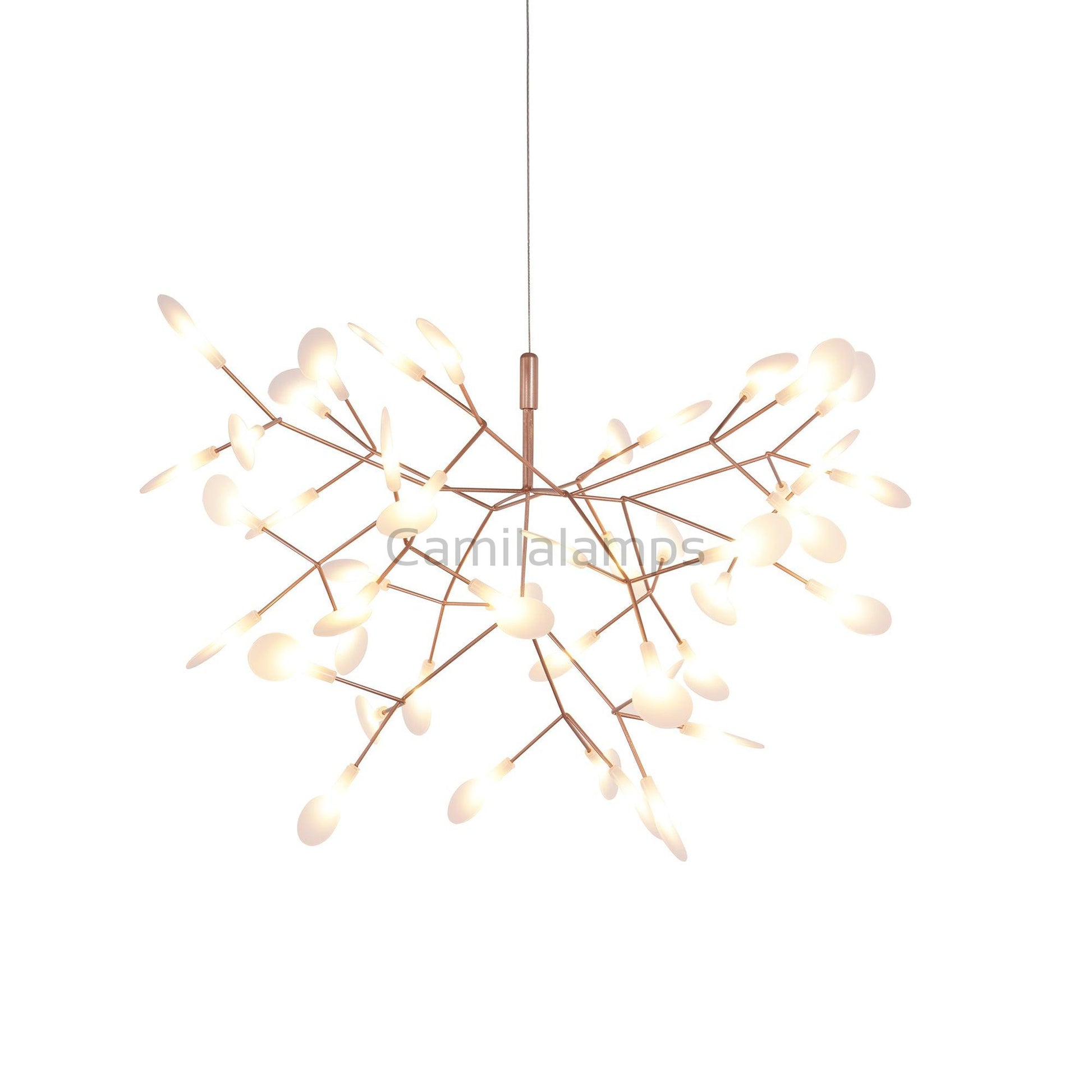 Ceramic Rose Firefly LED Chandelier - Camilalamps - CAA - 10012A5