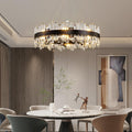 Chandelier for Dining Room, L35.4 Black Rectangle Crystal Chandelier Over Table, Modern 16 - Light Large Crystal Chandeliers Ceiling Light, Pendant Light Fixture for Kitchen Island Living Room - Camilalamps - B0CT8P57Z1