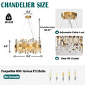 Chandelier for Dining Room, L35.4 Black Rectangle Crystal Chandelier Over Table, Modern 16 - Light Large Crystal Chandeliers Ceiling Light, Pendant Light Fixture for Kitchen Island Living Room - Camilalamps - B0CT8P57Z1