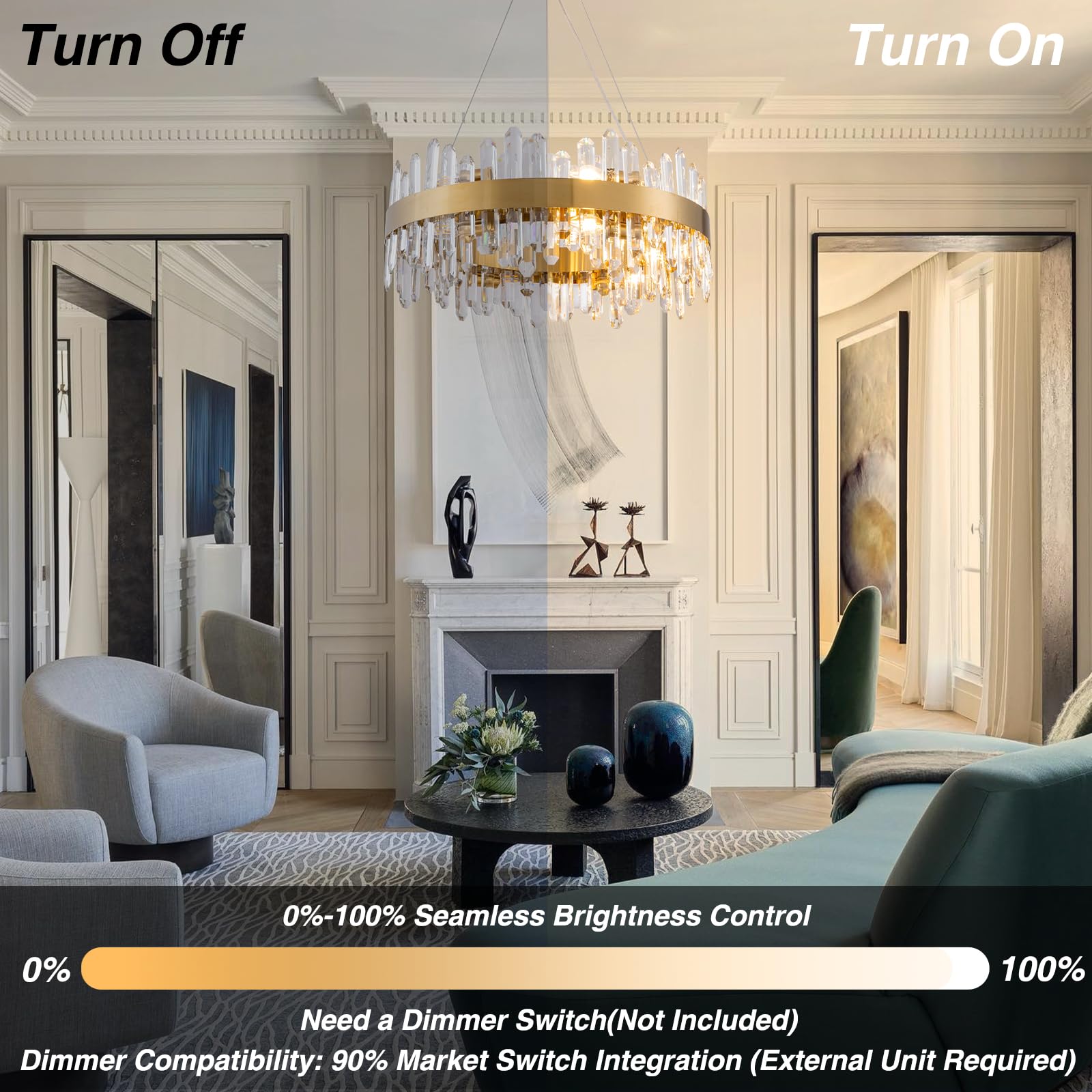 Chandelier for Dining Room, L35.4 Black Rectangle Crystal Chandelier Over Table, Modern 16 - Light Large Crystal Chandeliers Ceiling Light, Pendant Light Fixture for Kitchen Island Living Room - Camilalamps - B0CT8P57Z1