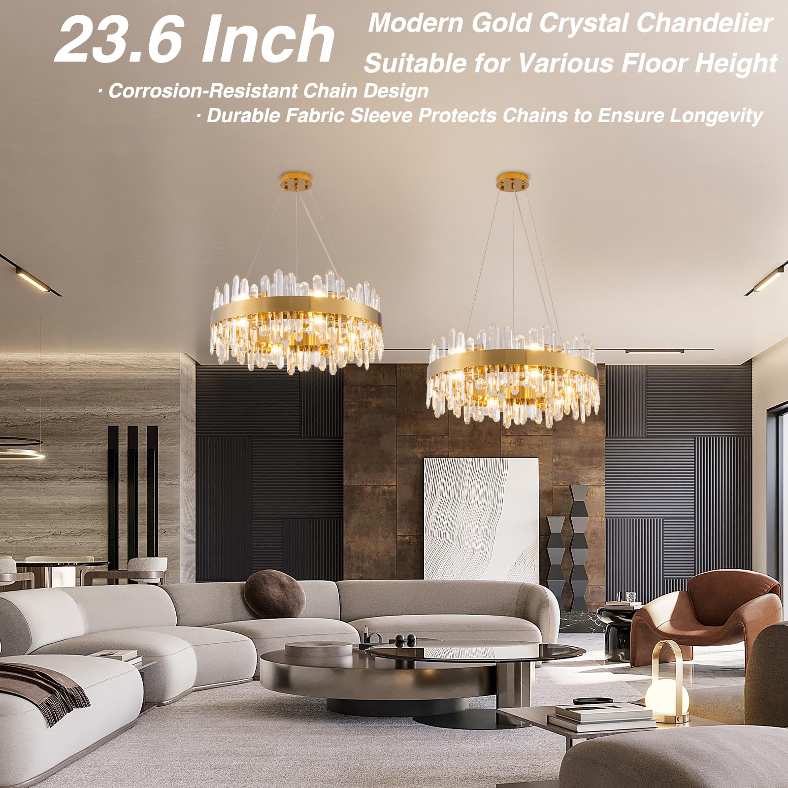 Chandelier for Dining Room, L35.4 Black Rectangle Crystal Chandelier Over Table, Modern 16 - Light Large Crystal Chandeliers Ceiling Light, Pendant Light Fixture for Kitchen Island Living Room - Camilalamps - B0CT8P57Z1