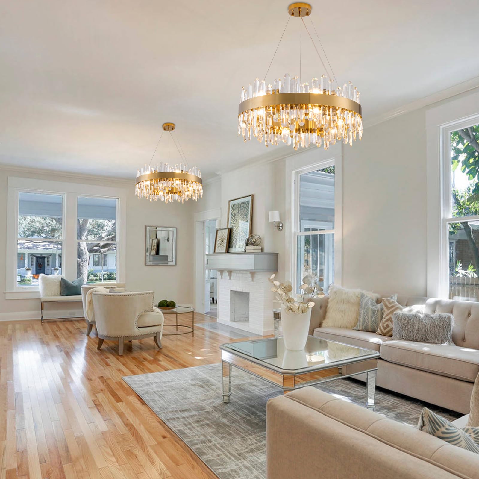 Chandelier for Dining Room, L35.4 Black Rectangle Crystal Chandelier Over Table, Modern 16 - Light Large Crystal Chandeliers Ceiling Light, Pendant Light Fixture for Kitchen Island Living Room - Camilalamps - B0CT8P57Z1