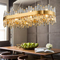 Chandelier for Dining Room, L35.4 Black Rectangle Crystal Chandelier Over Table, Modern 16 - Light Large Crystal Chandeliers Ceiling Light, Pendant Light Fixture for Kitchen Island Living Room - Camilalamps - B0CT8P57Z1