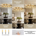 Chandelier for Dining Room, L35.4 Black Rectangle Crystal Chandelier Over Table, Modern 16 - Light Large Crystal Chandeliers Ceiling Light, Pendant Light Fixture for Kitchen Island Living Room - Camilalamps - B0CT8P57Z1