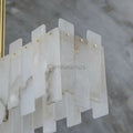 Charlene Marble Brass Linear Chandelier - Camilalamps - char-1134