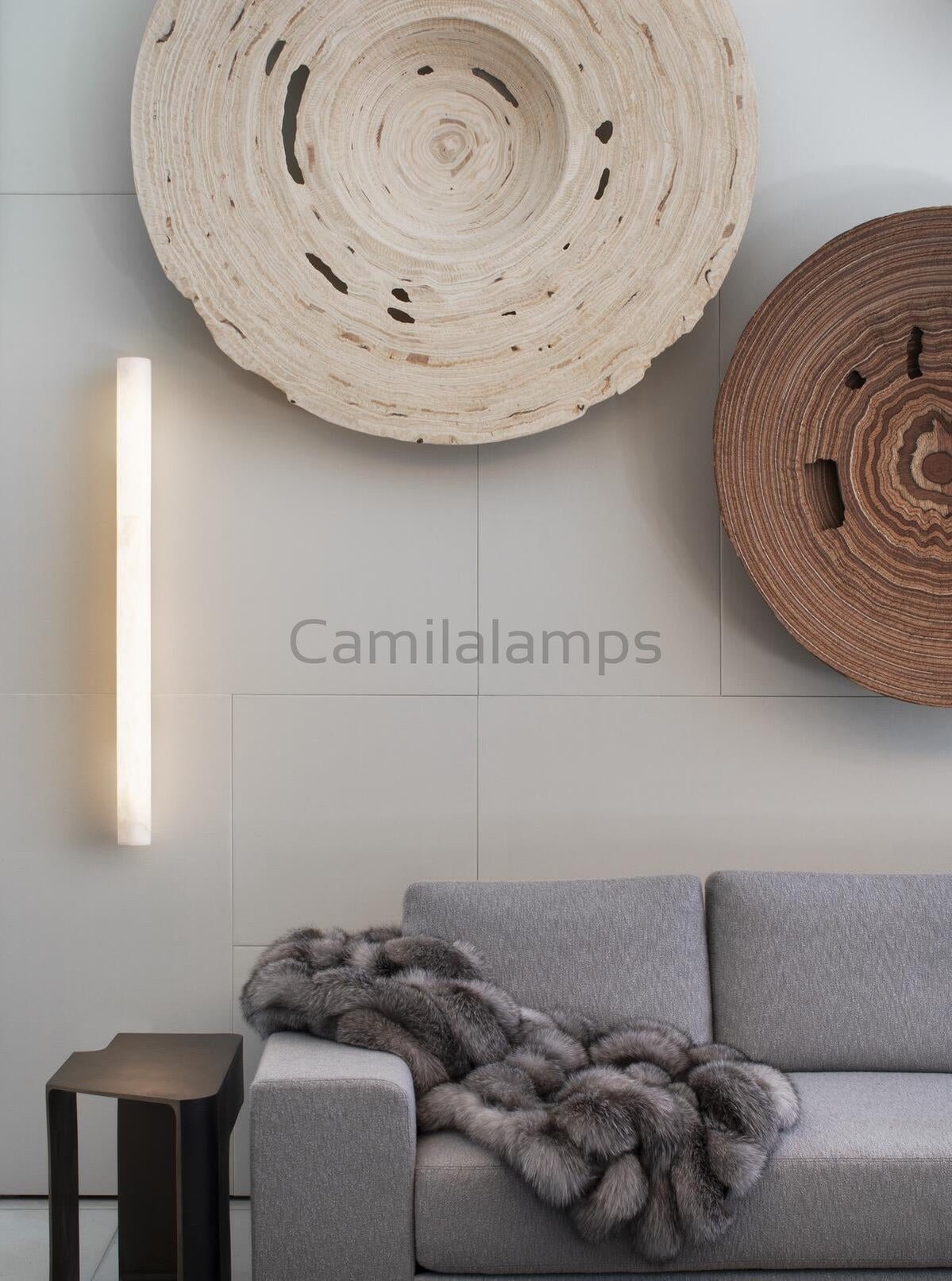 Charlene Marble Long wall sconce 46"H - Camilalamps - CAA - 10027A8