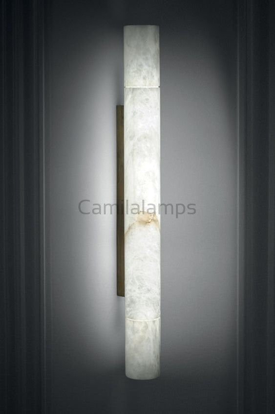 Charlene Marble Long wall sconce 46"H - Camilalamps - CAA - 10027A8