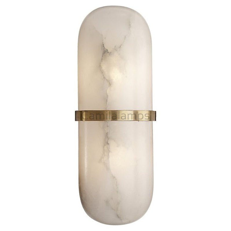 Charlene Marble Mirror Front Wall Sconce - Camilalamps - WASM - 1
