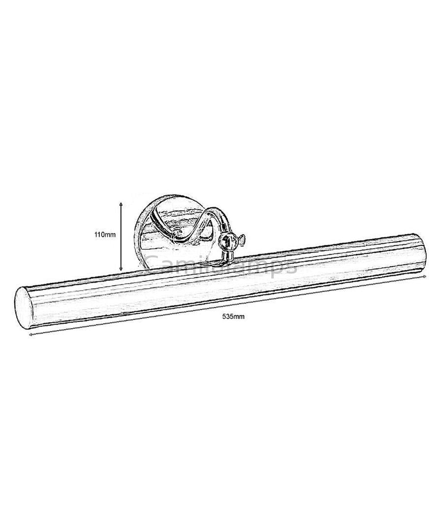 Chelsea Picture Light PL111PN - (Multiply Finishes) - Christopher Hyde - Camilalamps - CA - chels - 1320 - 001