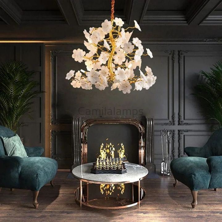 Cherry Dining Room Branch Chandelier - Camilalamps - Ca-1CH2023-1C1364