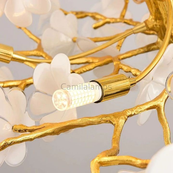 Cherry Dining Room Branch Chandelier - Camilalamps - Ca-1CH2023-1C1364