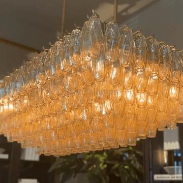 Chiaravalle Clear Glass Square Rectangular Chandelier 54"74'' - Camilalamps - Ca-1Ga2023-1R0410