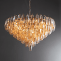 Chiaravalle Glass Modern Tiered Round Chandelier - Camilalamps - CAM1289