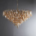Chiaravalle Glass Modern Tiered Round Chandelier - Camilalamps - CAM1289