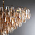 Chiaravalle Glass Modern Tiered Round Chandelier - Camilalamps - CAM1289