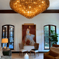 Chiaravalle Glass Modern Tiered Round Chandelier - Camilalamps - CAM1289