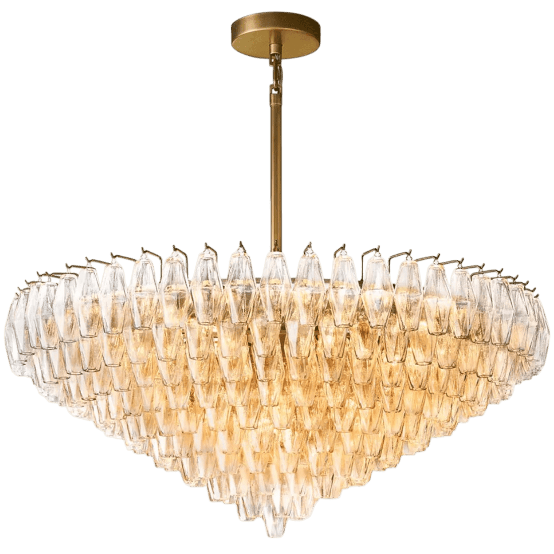 Chiaravalle Glass Modern Tiered Round Chandelier - Camilalamps - CAM1295