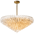Chiaravalle Glass Modern Tiered Round Chandelier - Camilalamps - CAM1295