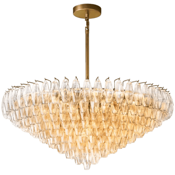 Chiaravalle Glass Modern Tiered Round Chandelier - Camilalamps - CAM1295