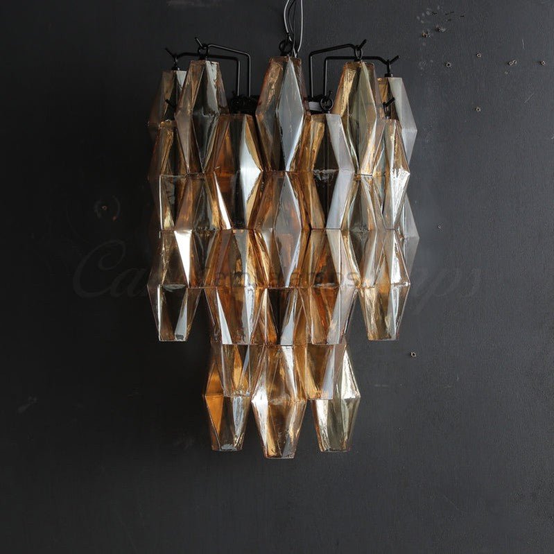 Chiaravalle Glass Modern Tiered Wall Sconces 19", 30" - Camilalamps - CAM1308