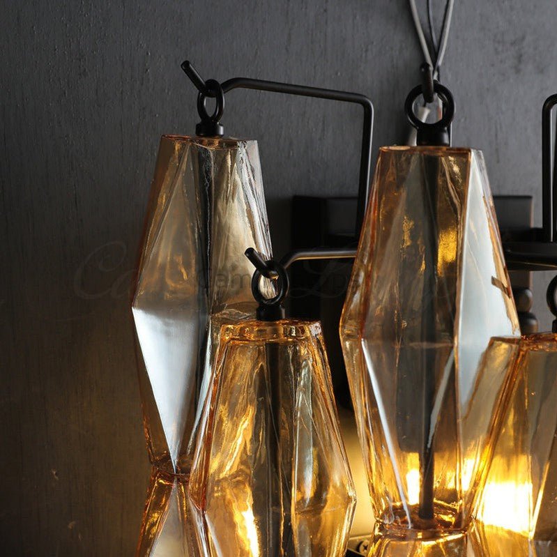 Chiaravalle Glass Modern Tiered Wall Sconces 19", 30" - Camilalamps - CAM1308