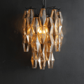 Chiaravalle Glass Modern Tiered Wall Sconces 19