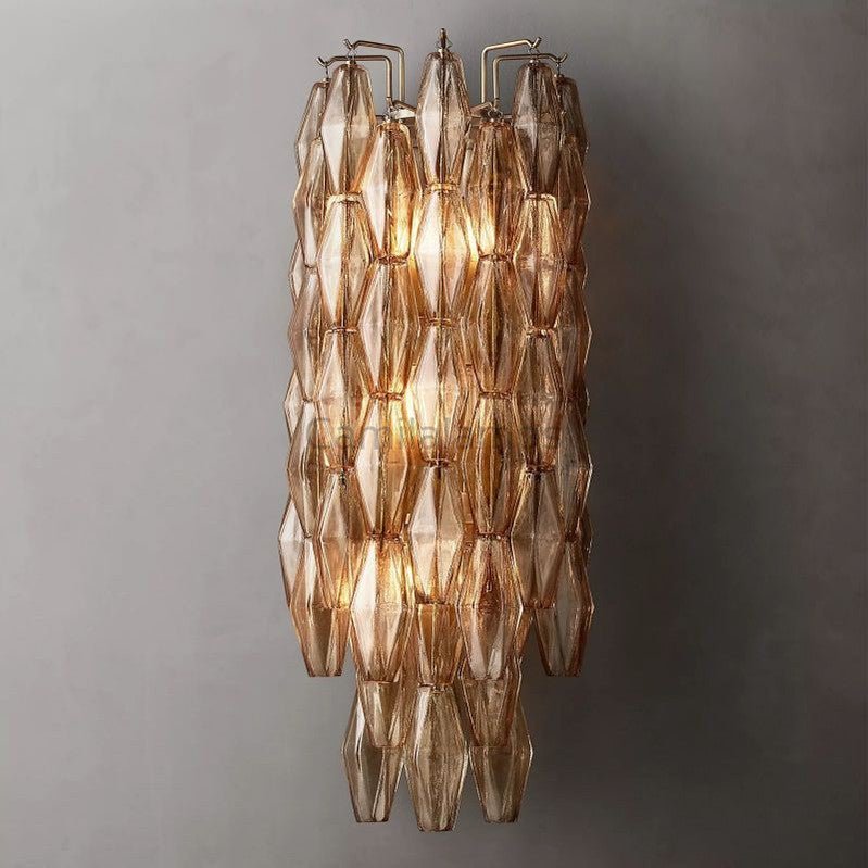 Chiaravalle Glass Tiered Grand Wall Sconce - Camilalamps - CHIRAIIWS - 2