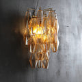 Chiaravalle Glass Tiered Short Wall Sconce - Camilalamps - WSCHIRA - 1