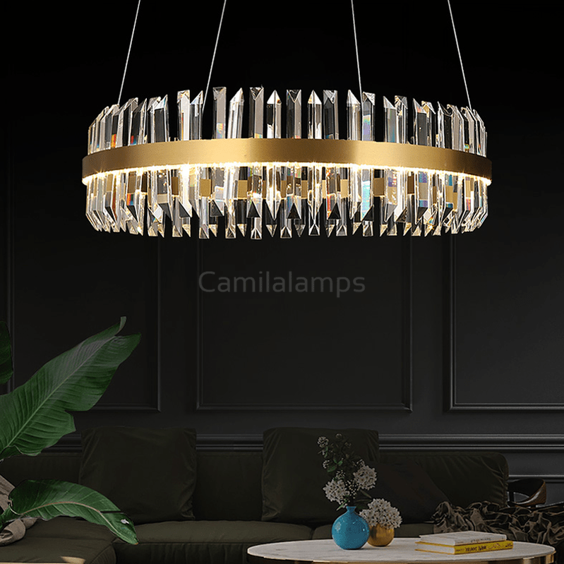 Chloe Round Crystal Chandelier - Camilalamps - ILC0490
