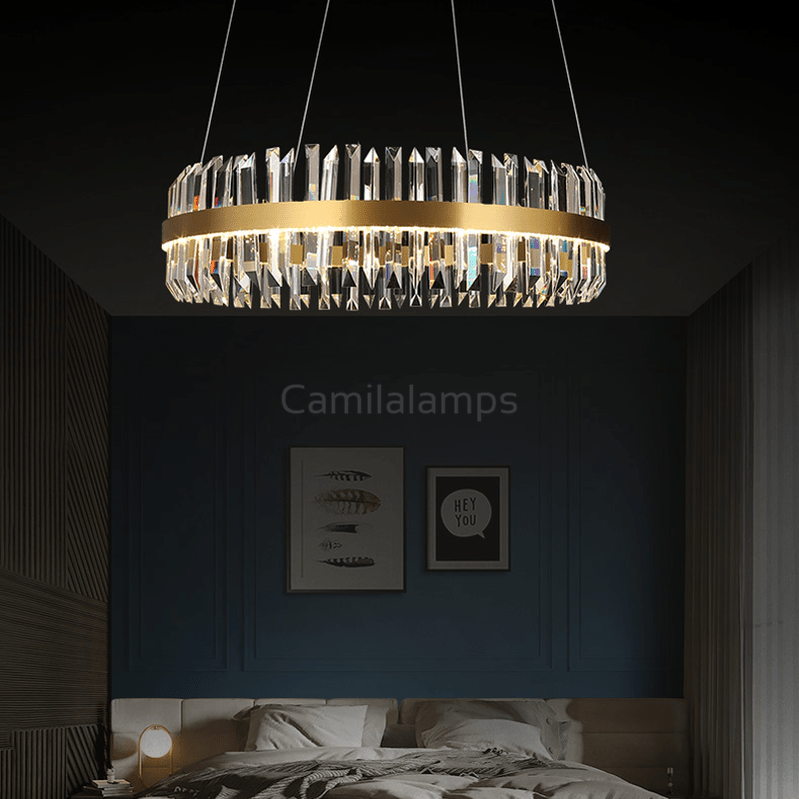 Chloe Round Crystal Chandelier - Camilalamps - ILC0491