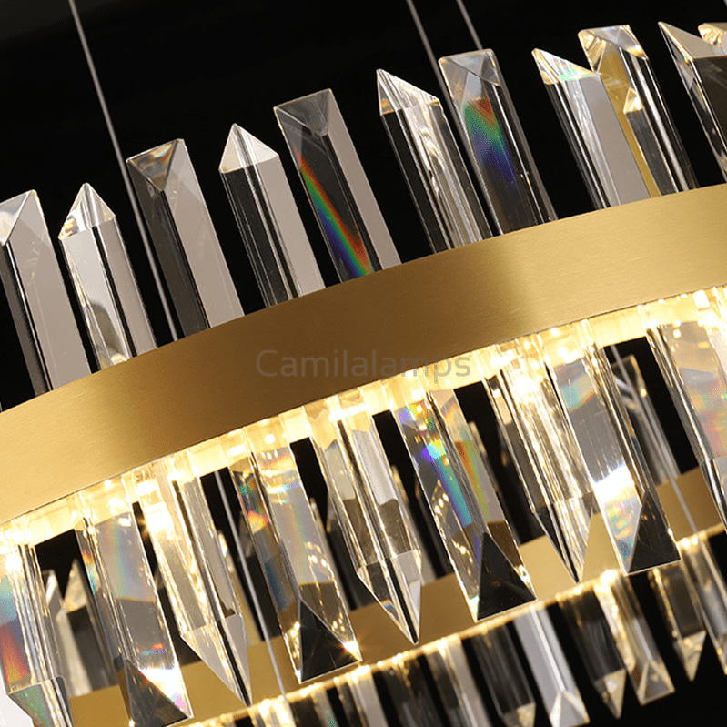 Chloe Round Crystal Chandelier - Camilalamps - ILM0491