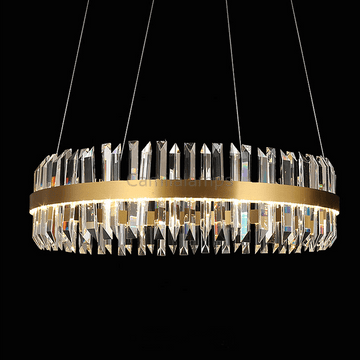 Chloe Round Crystal Chandelier - Camilalamps - ILM0490