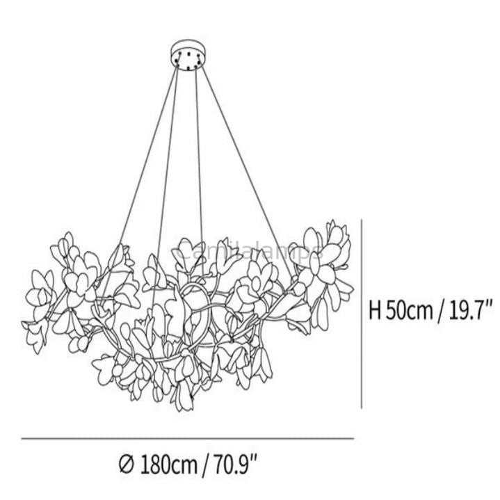 Circular Blossom Chandelier - Camilalamps - CA - BU2024 - C1842