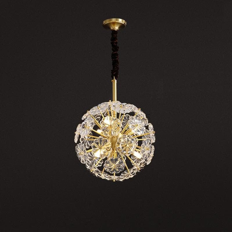 Classic Brass Dandelion Chandelier - Camilalamps - CA - Dandelion - 36
