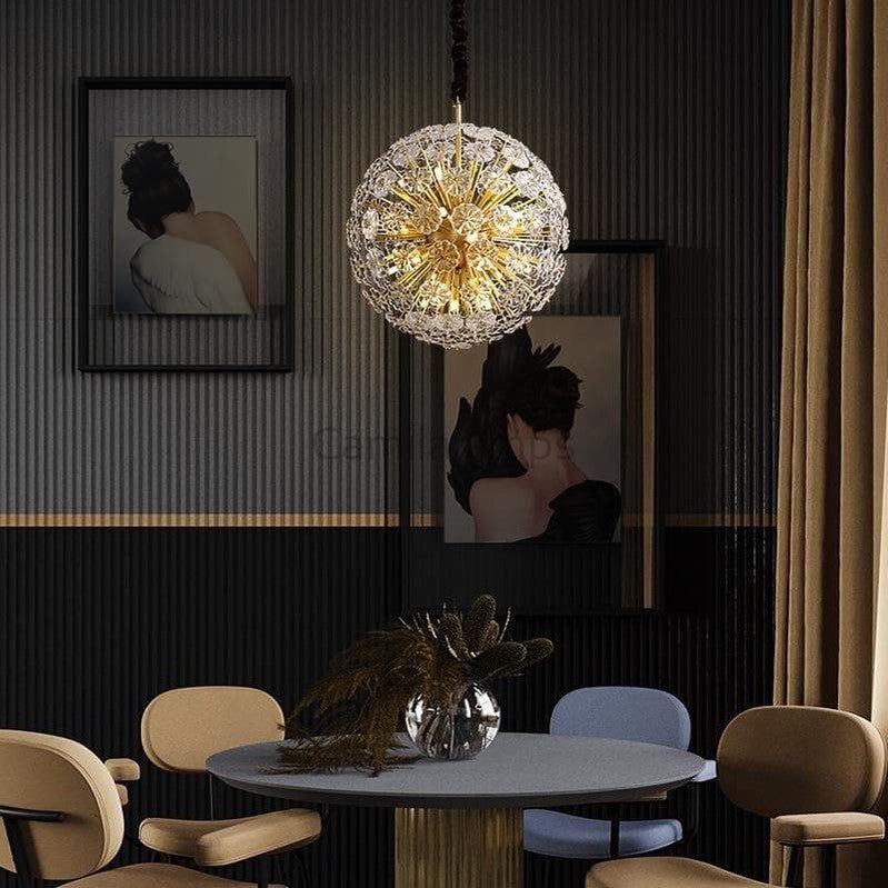 Classic Brass Dandelion Chandelier - Camilalamps - Ca-1Dandelion-136